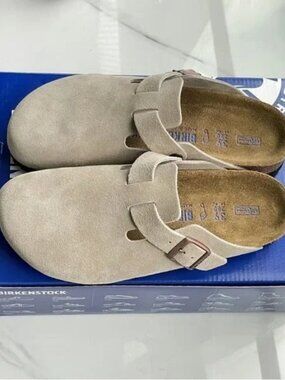 Birkenstock Boston Suede Taupe